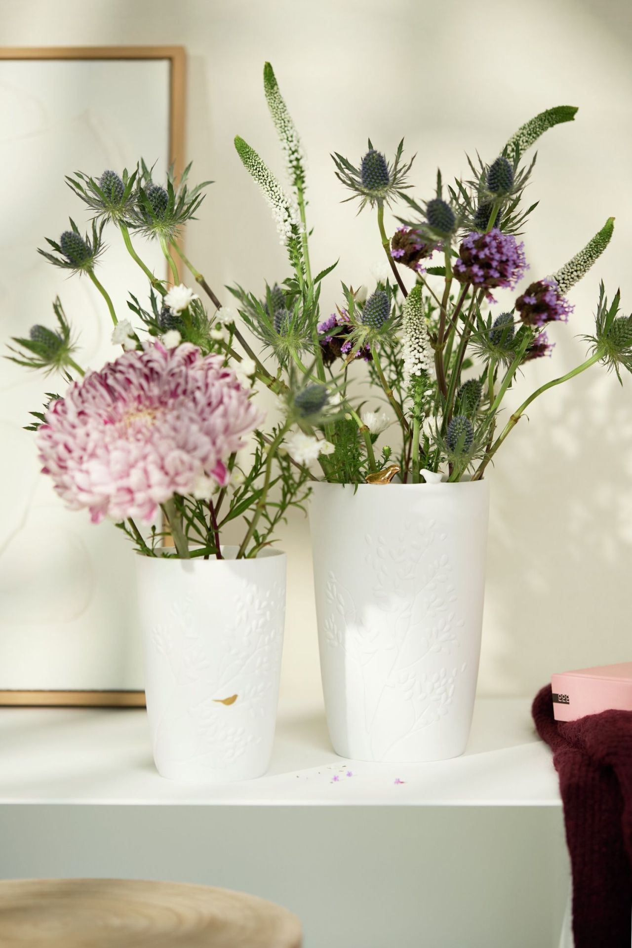 Vase Goldvögelchen Räder