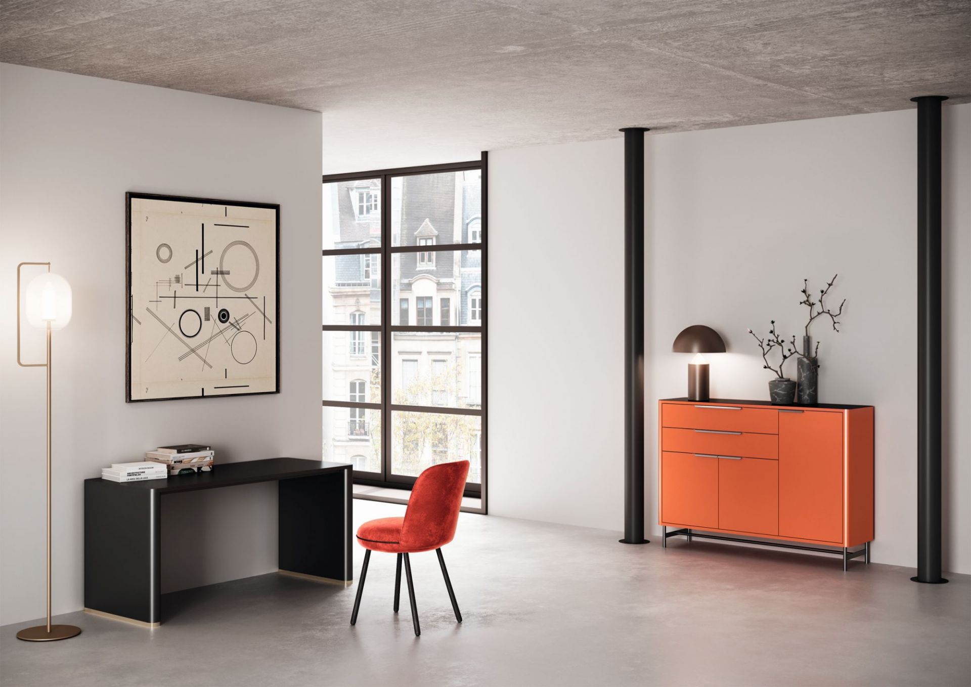 S 50 H5-3 Highboard Müller Möbelfabrikation
