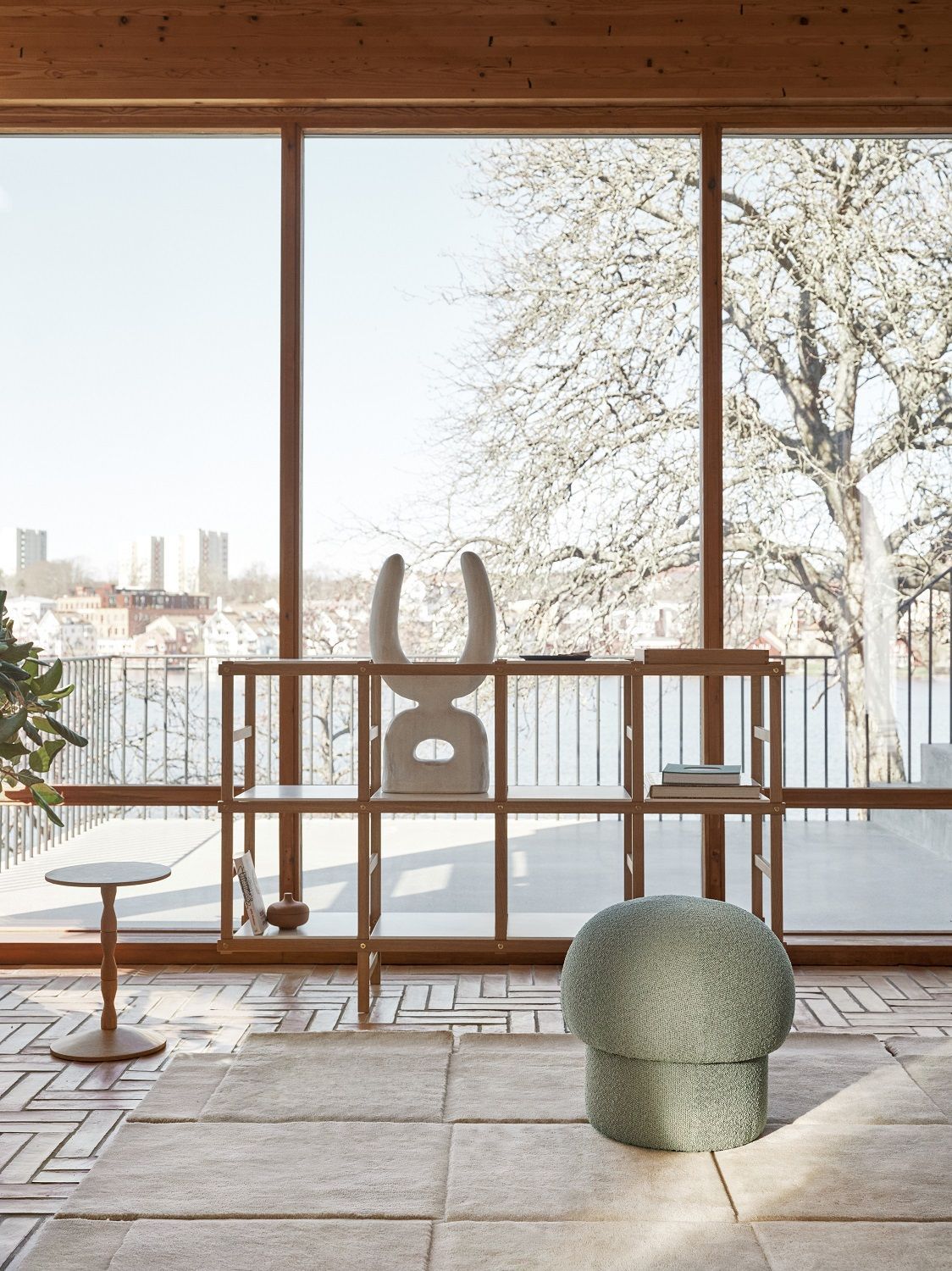 Uno Pouf Hocker 65 cm GRÜN Design House Stockholm EINZELSTÜCK