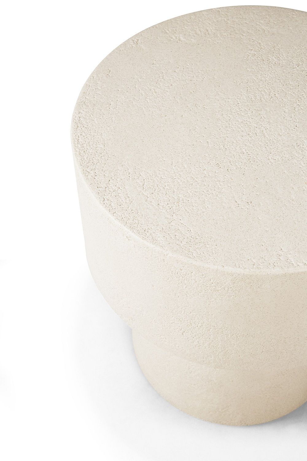 Elements Couchtisch Microcement Off White Pilzform Ethnicraft