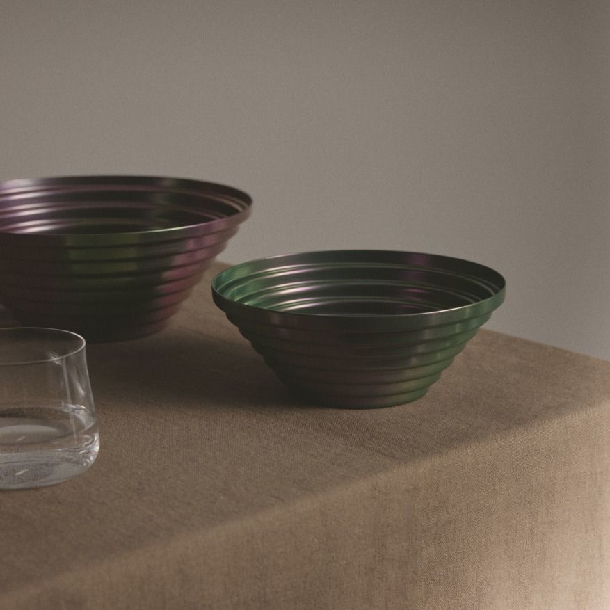 Maya Schale rund Ø 25 cm Purplegreen 7320/25PGR Alessi  