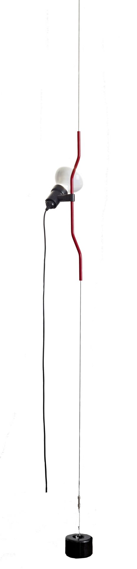 Parentesi D Lamp Leuchte mit Dimmer Flos Rot