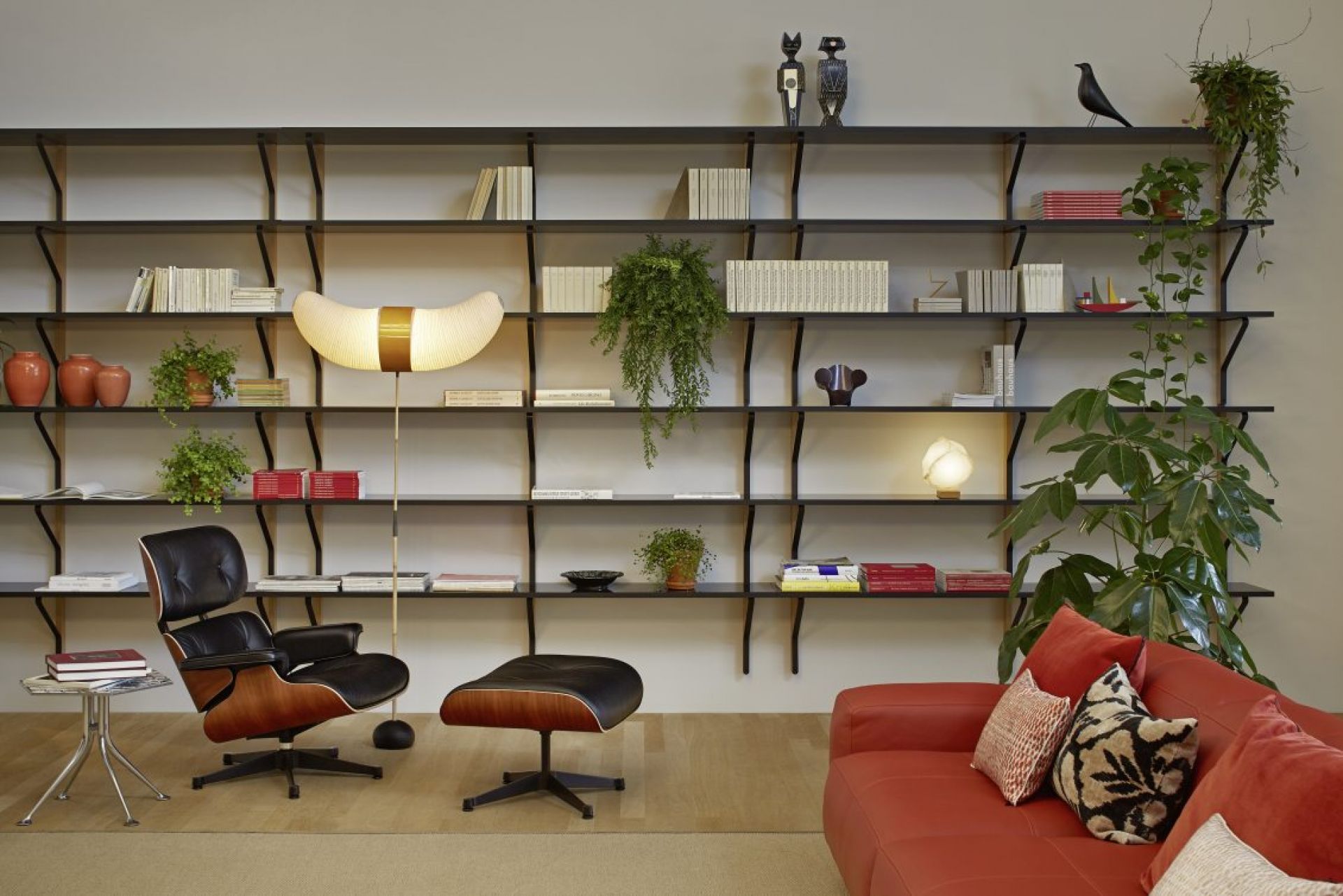 Eames Lounge Chair & Ottoman Armchair Leder Premium F / Leder Natural Vitra