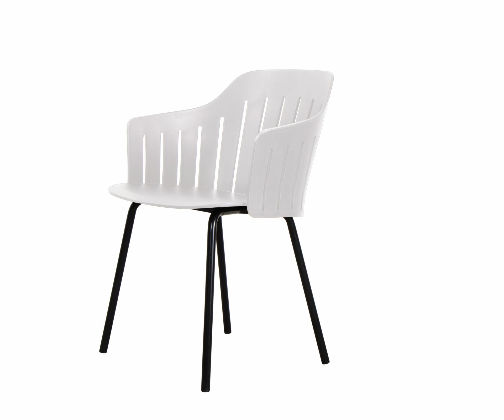 Choice Outdoor Stuhl Stahlgestell 4 Beine Weiß Cane-Line 