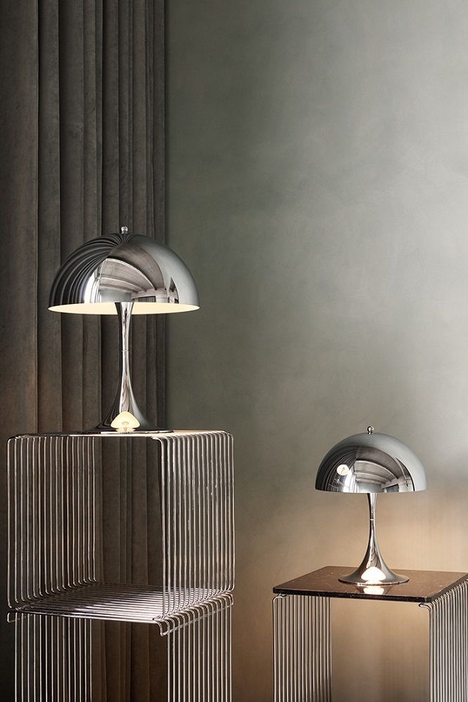 Panthella 250 Table lamp LED Tischleuchte Metallisiert Louis Poulsen