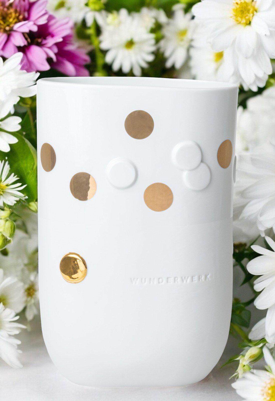Goldener Punkt Vase Wunderwerk Räder 