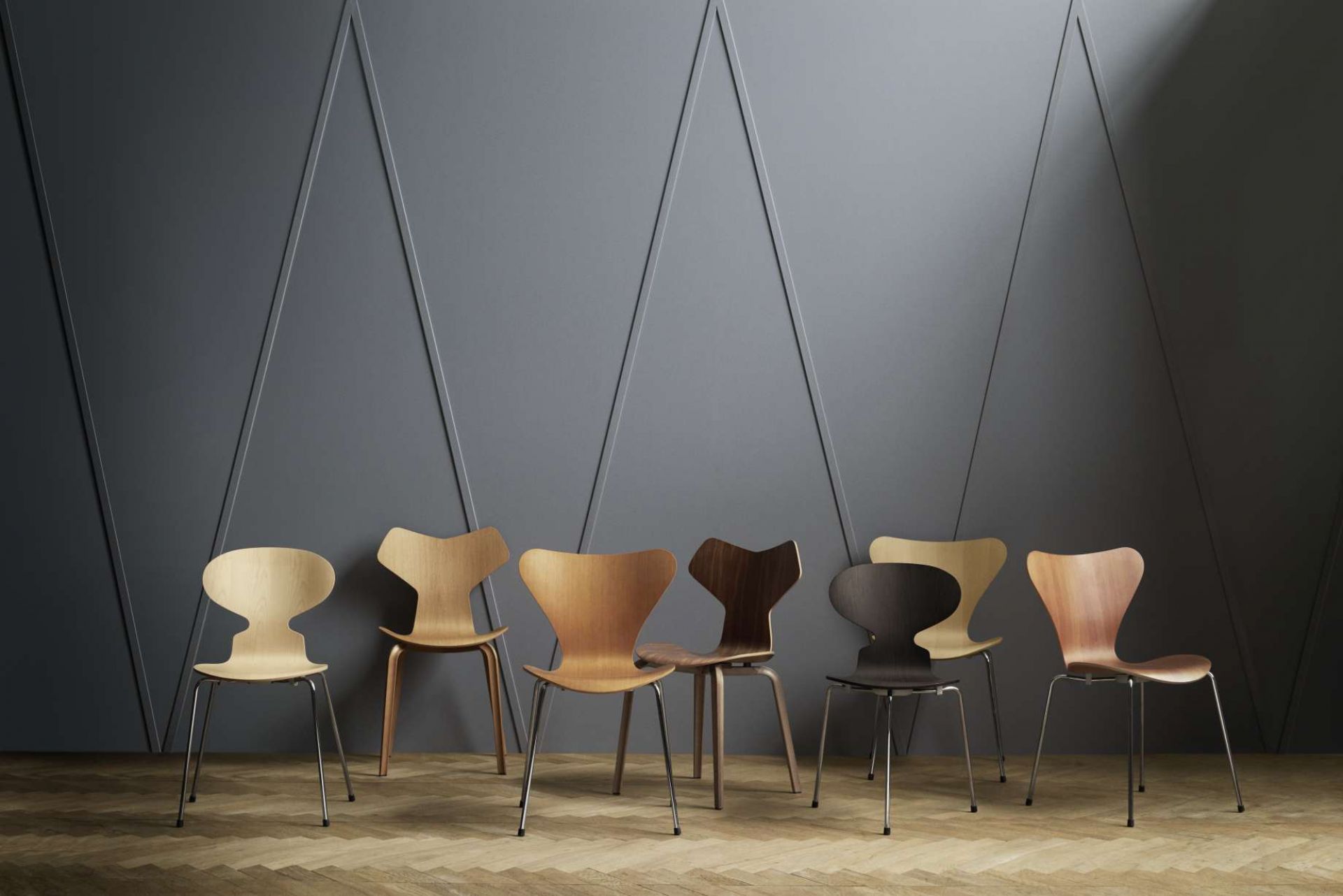 Siebener / Serie Stuhl 3107 Fritz Hansen QUICK SHIP