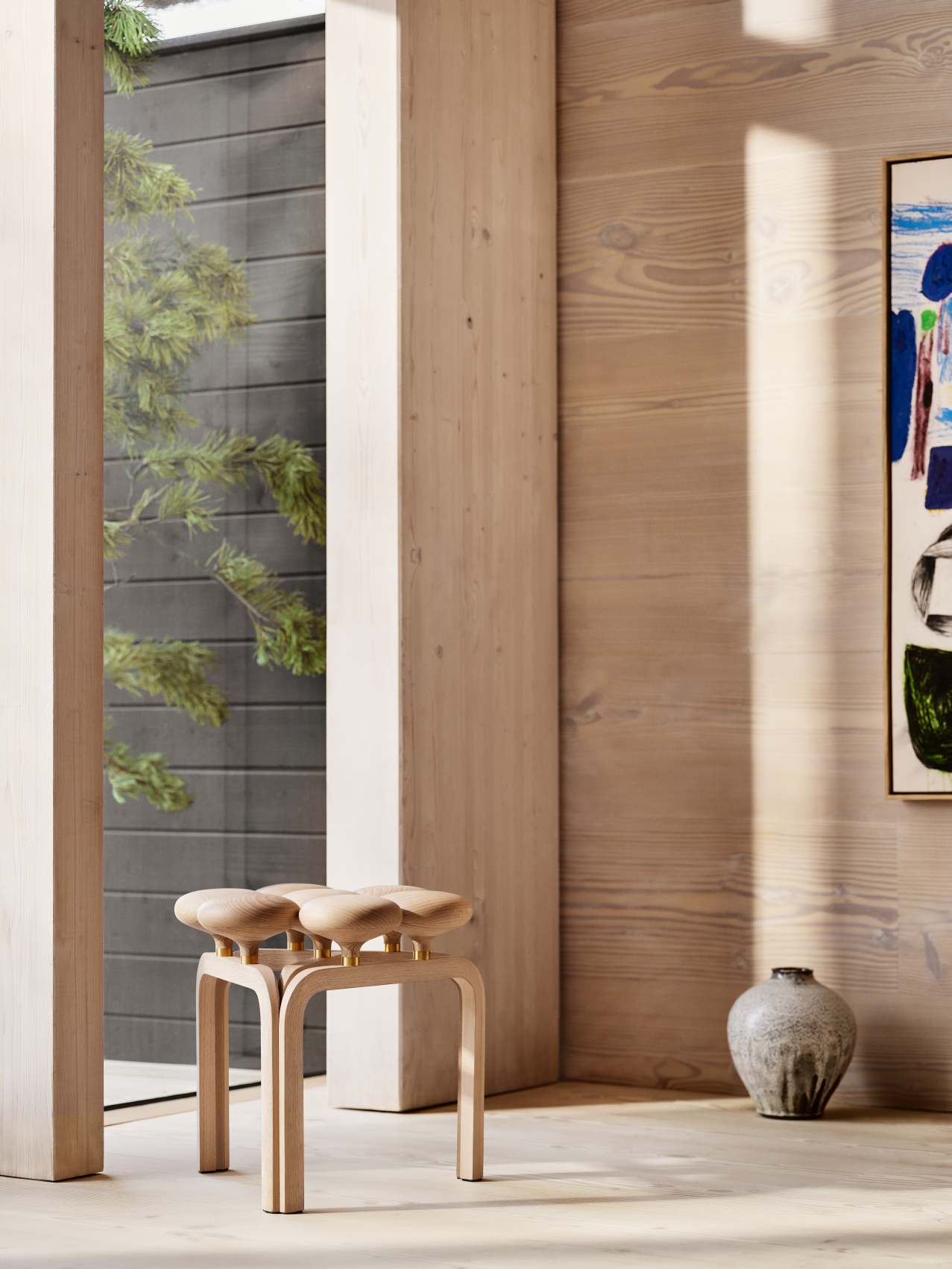 Utzon Stool Hocker Fritz Hansen
