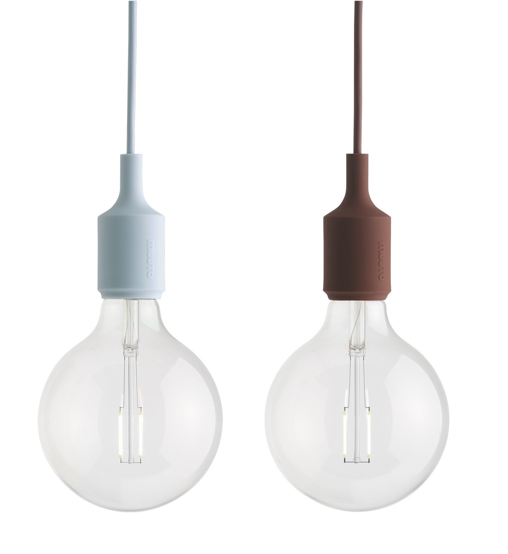 E27 Socket lamp Pendelleuchte Muuto Light blue