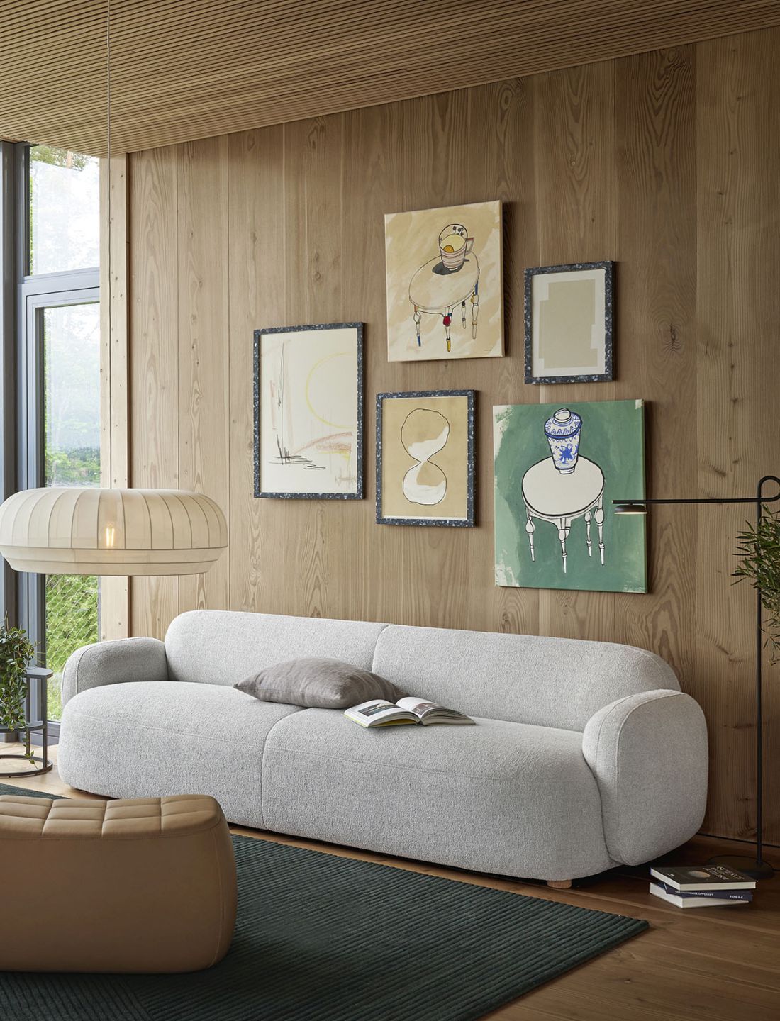 Gem Sofa 3-Sitzer hellgrau Northern