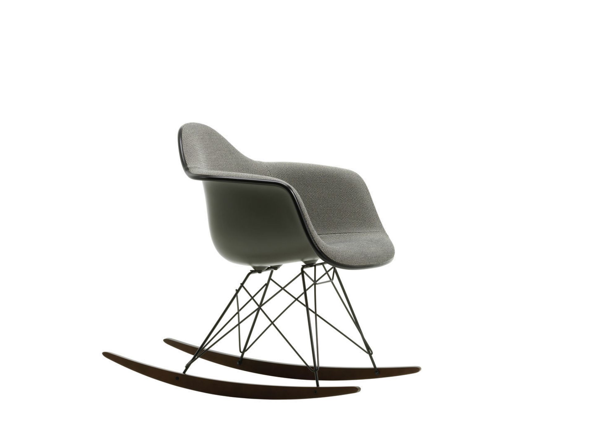 Eames Plastic Armchair RAR Schaukelstuhl Vollgepolstert Vitra