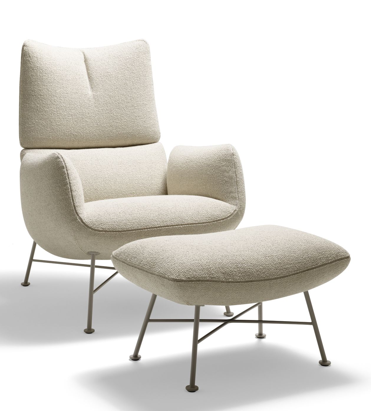 Jalis Lounge Hocker  4-Fuß Drahtgestell Cor