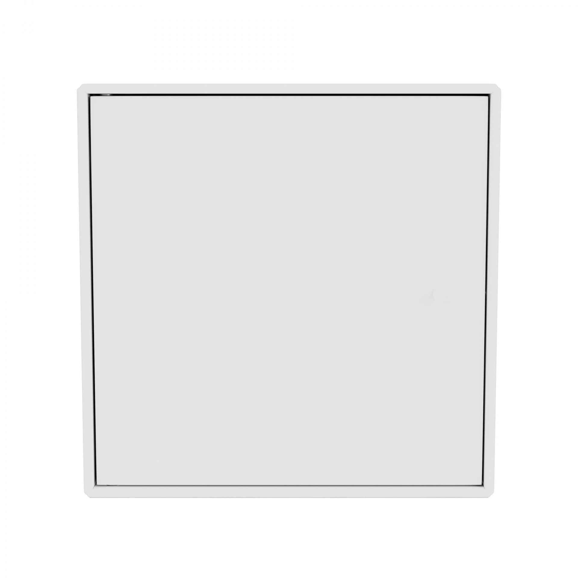 Weißes Montana Mini Modul mit Tür, modernes Design für stilvolle Wandgestaltung und Aufbewahrung.