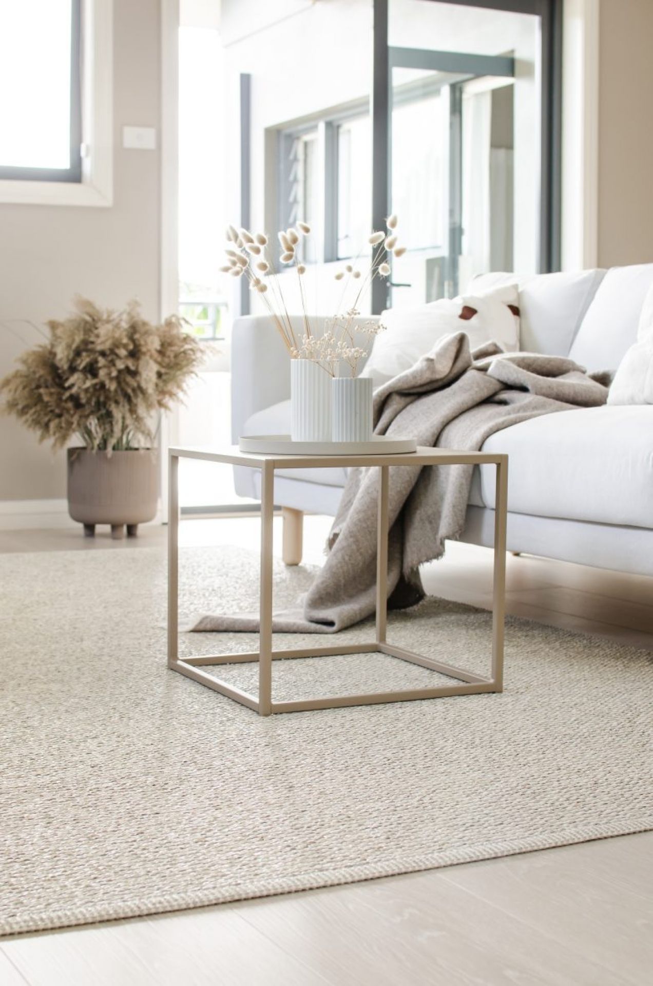 Mono Kunststoffteppich 230x320 cm Pappelina Fossil grau - Warm grau