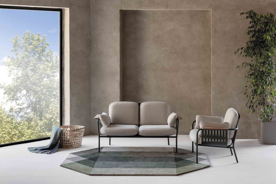 Diamond Teppich Green-Grey 200 x 260cm Gan