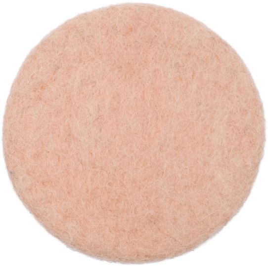 Runder, rosa Filzteppich von myfelt, Durchmesser 160 cm. Hochwertiger Teppich aus Filz.