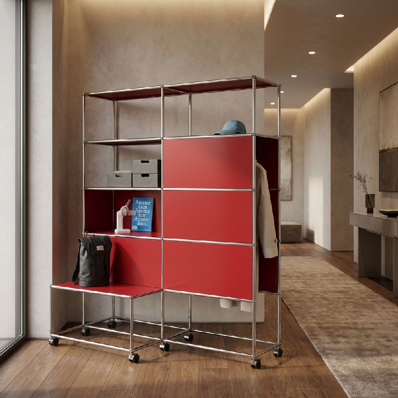 Garderobe mit Rollen USM Haller