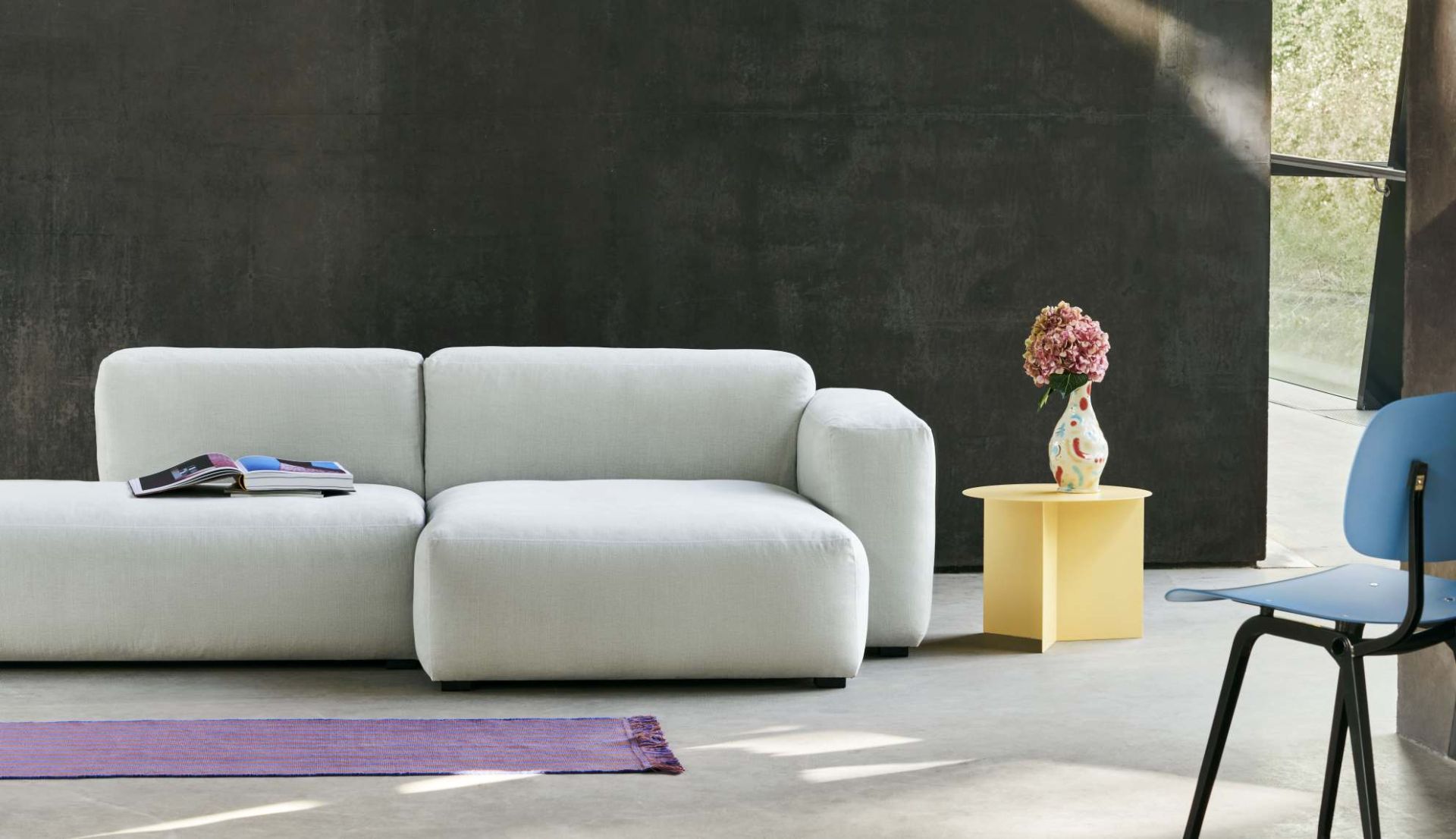 Mags Soft Sofa Low 2,5-Sitzer Combination 3 mit Armlehne links Hay