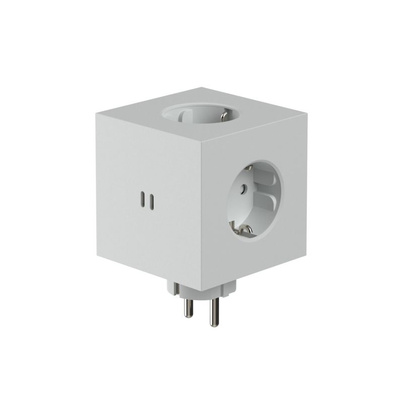 Square 2 - Avolt Steckdosenwürfel mit USB-C Gotland Grau dfp Design
