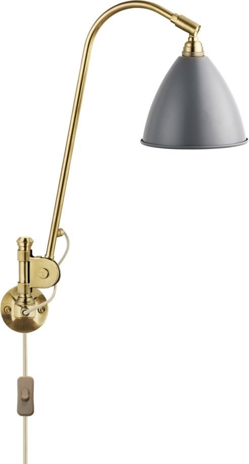 Bestlite BL 6 Wandleuchte Grau / Messing Gubi Bestlite BL 6 Wandleuchte Grau / Messing Gubi