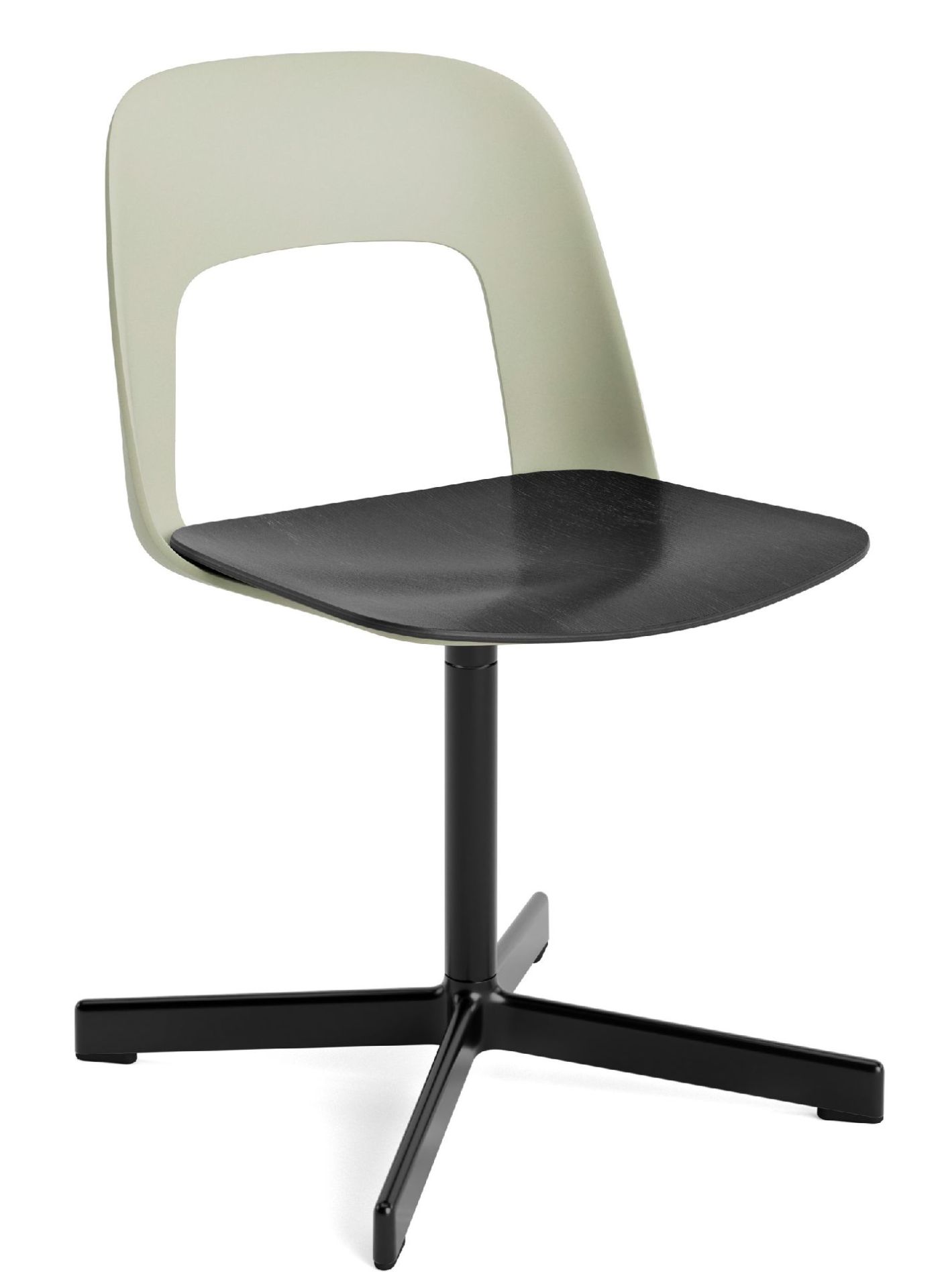 Layout Side Chair 132 4-Stern Drehfuß Stuhl Hay