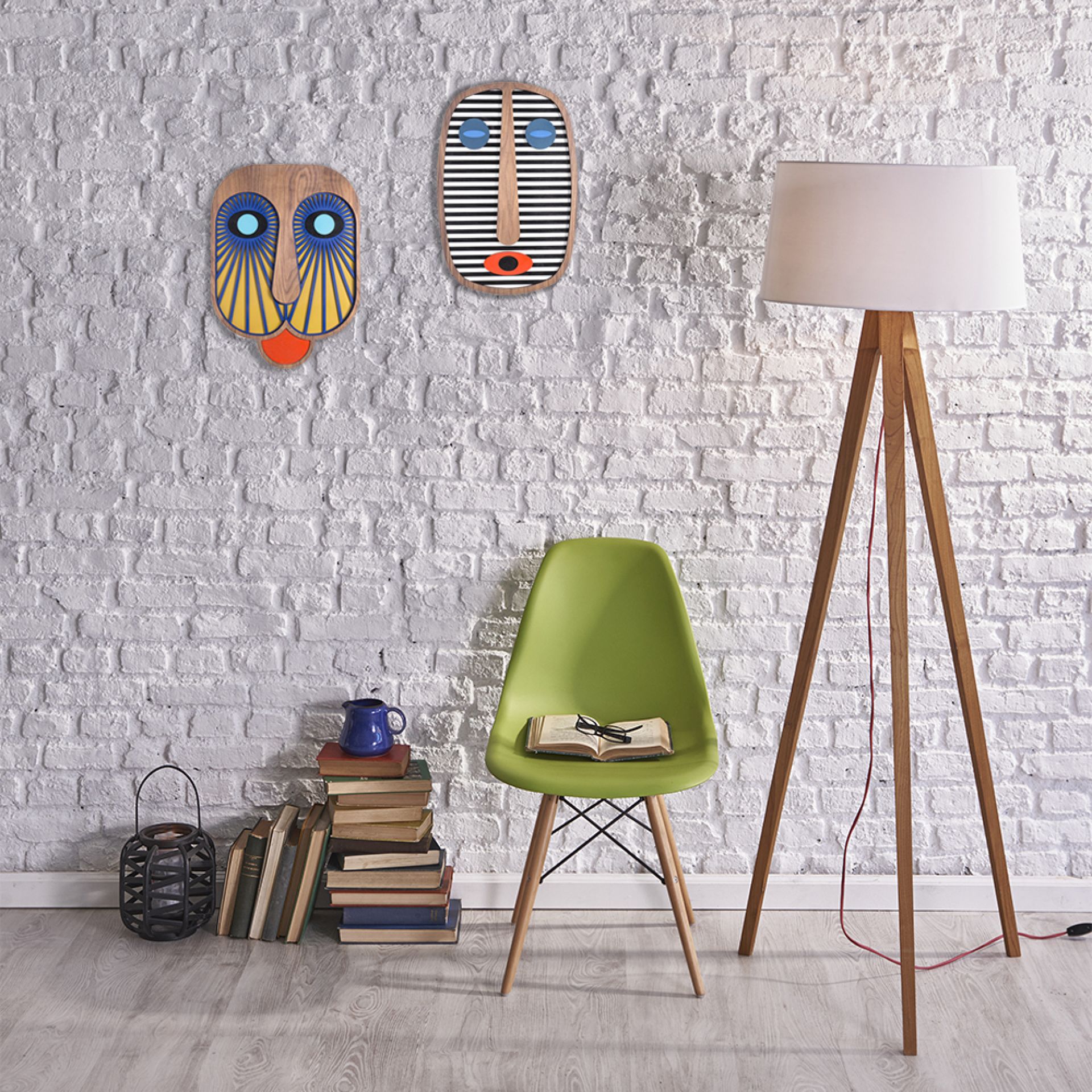 Modern African Mask #1 Medium Wandschmuck Umasqu EINZELSTÜCK