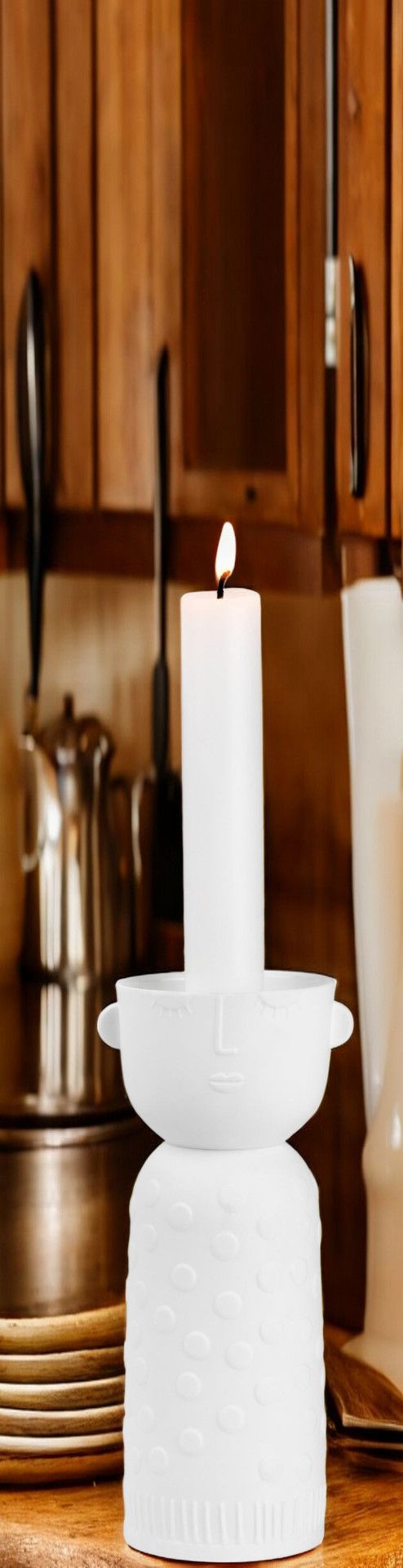 Porzellangeschichten Lichtgestalt Luna Kerzenhalter Räder EINZELSTÜCKE