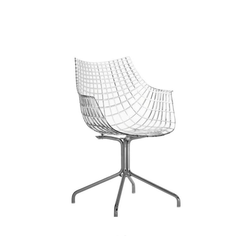 Meridiana Chair Armlehnenstuhl mit Viersternfuß Driade 