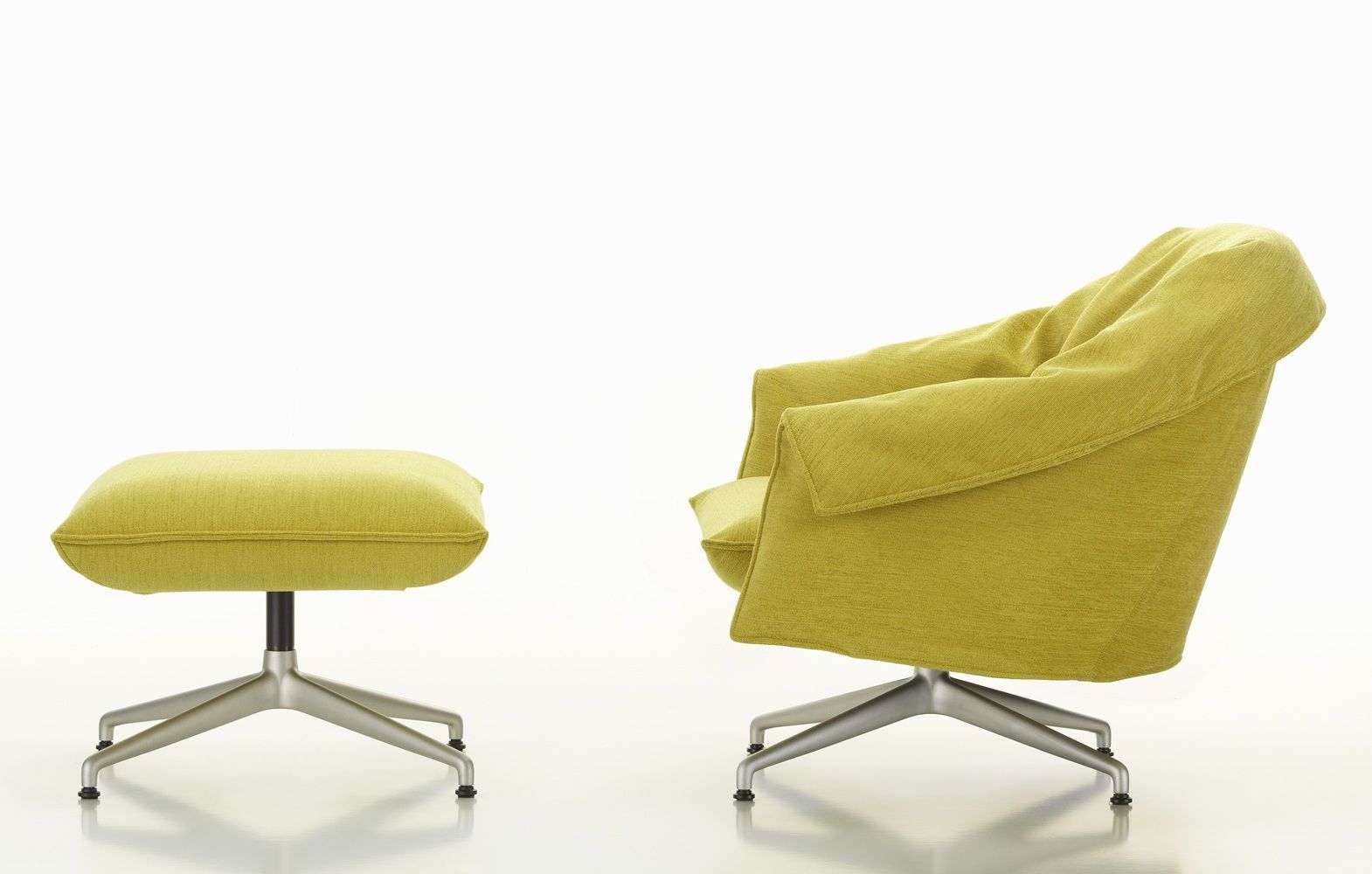 Bascule Lowback Sessel mit Ottoman Vitra