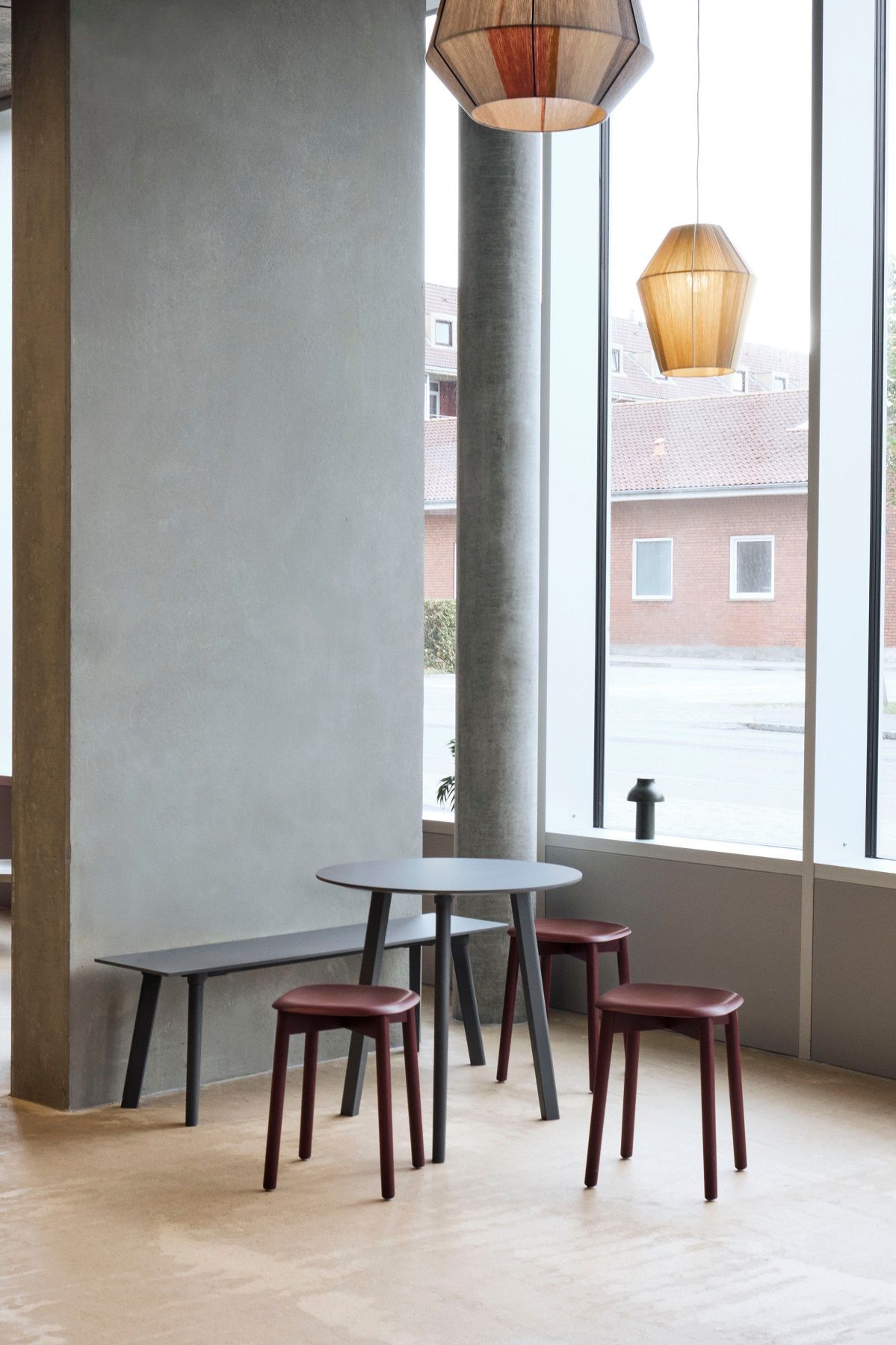 CPH DEUX 220 Table Tisch Ø75 cm Hay