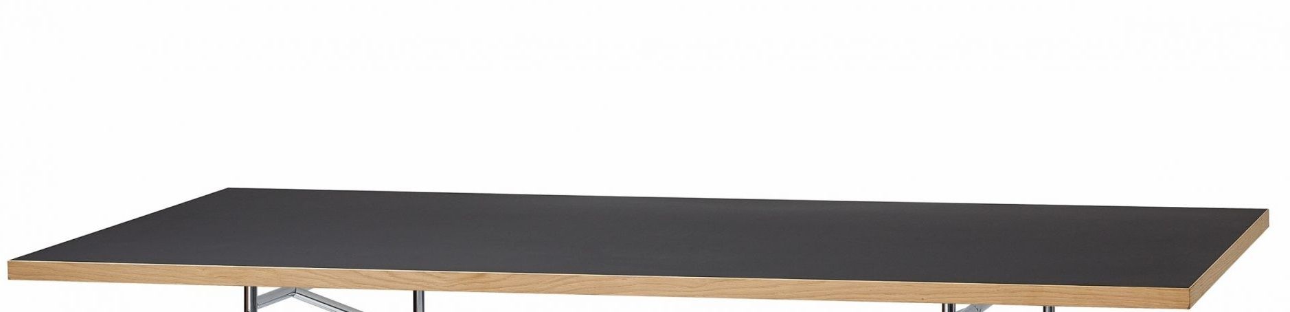 Tischplatten Eiermann Linoleum Richard Lampert Nero 120x80 cm