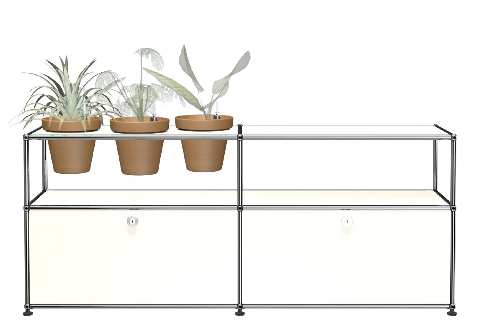 Pflanzenwelten Sideboard Konfiguration 1 USM Haller Reinweiss