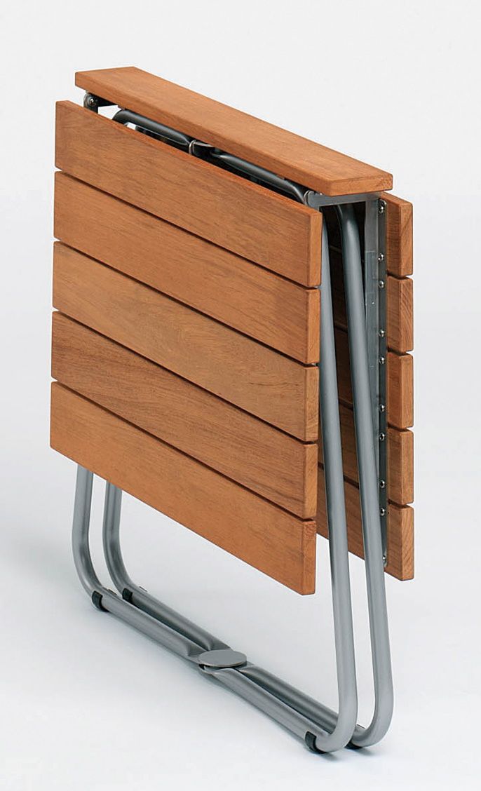 Balcony Klapptisch Edelstahlgestell Teak Weishäupl