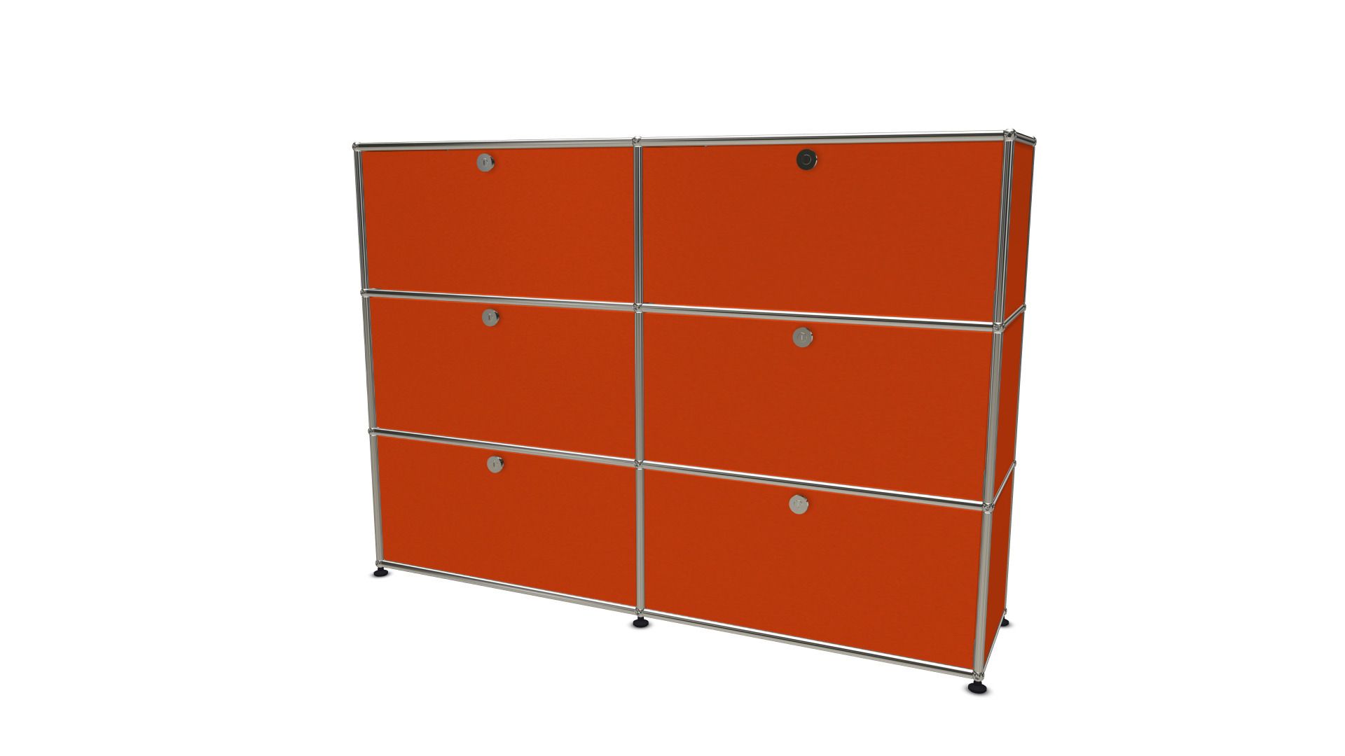 USM Haller Highboard 6 Klappen orange