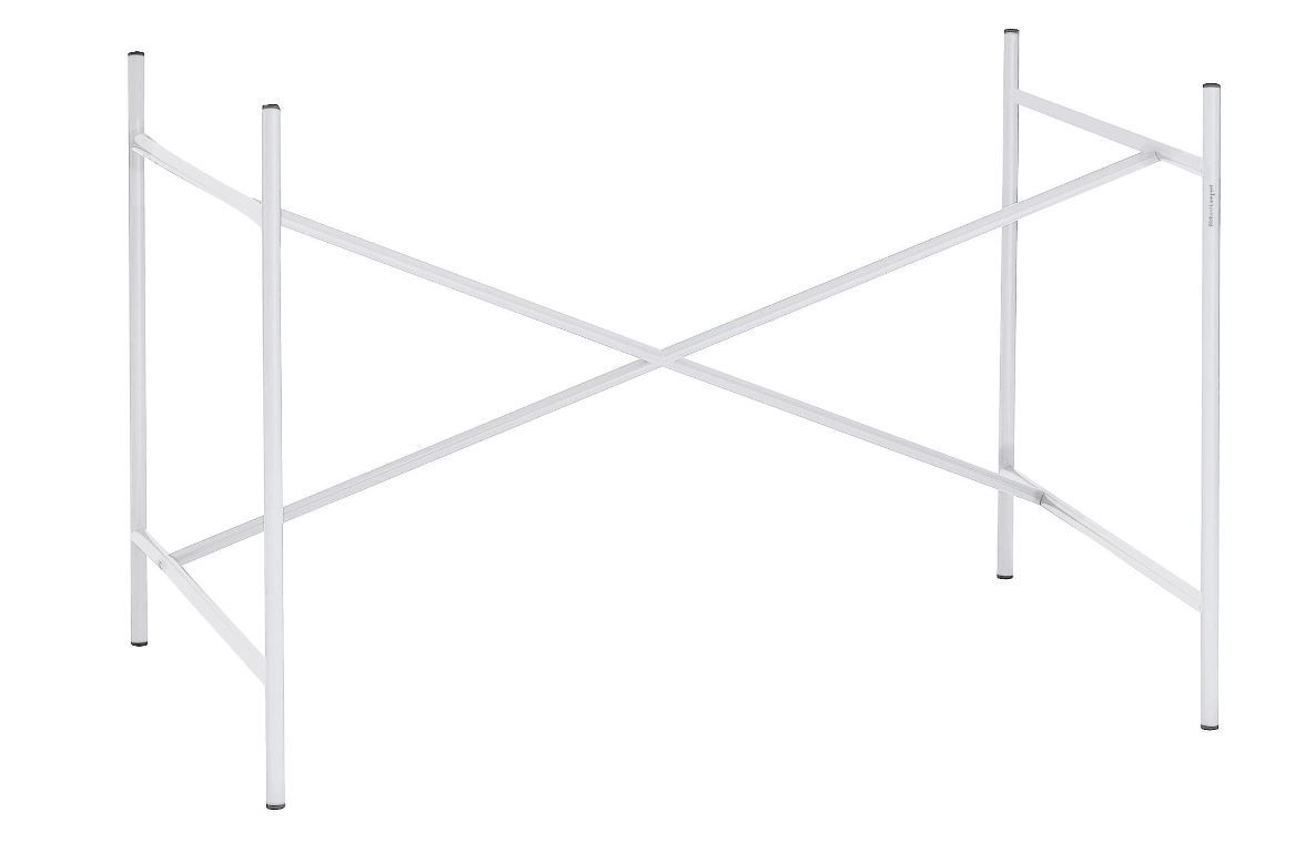Eiermann 1 Tischgestell Richard Lampert Kreuzstreben mittig RAL Weiß 9010 B 110 x H 66 x T 66 cm