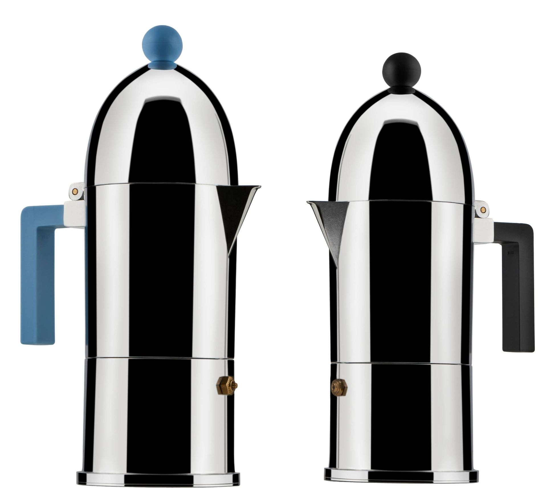 La Cupola 9095/6AZFM Espressokocher Hellblau Alessi