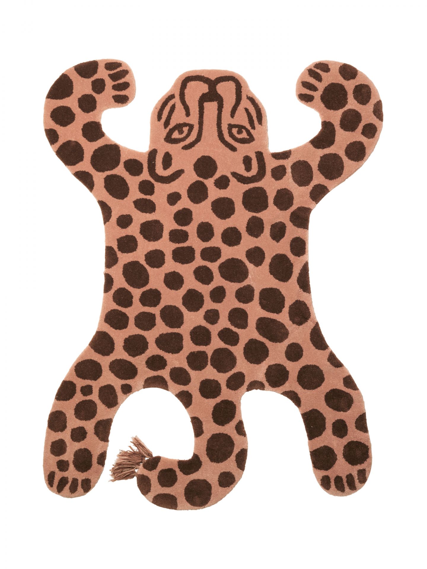 Safari Tufted Rug Leopard Teppich Ferm Living