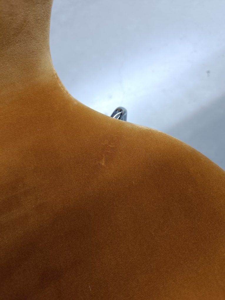 Series 7 3107 Velvet Chair Stuhl Vollpolster Samt Ochre/Chrom Fritz Hansen EINZELSTÜCKE