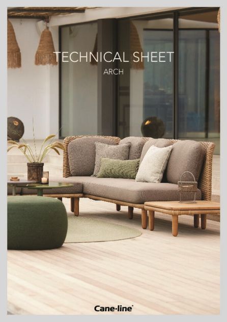 Arch Outdoor Couchtisch mit Teak Tischplatte Cane-Line
