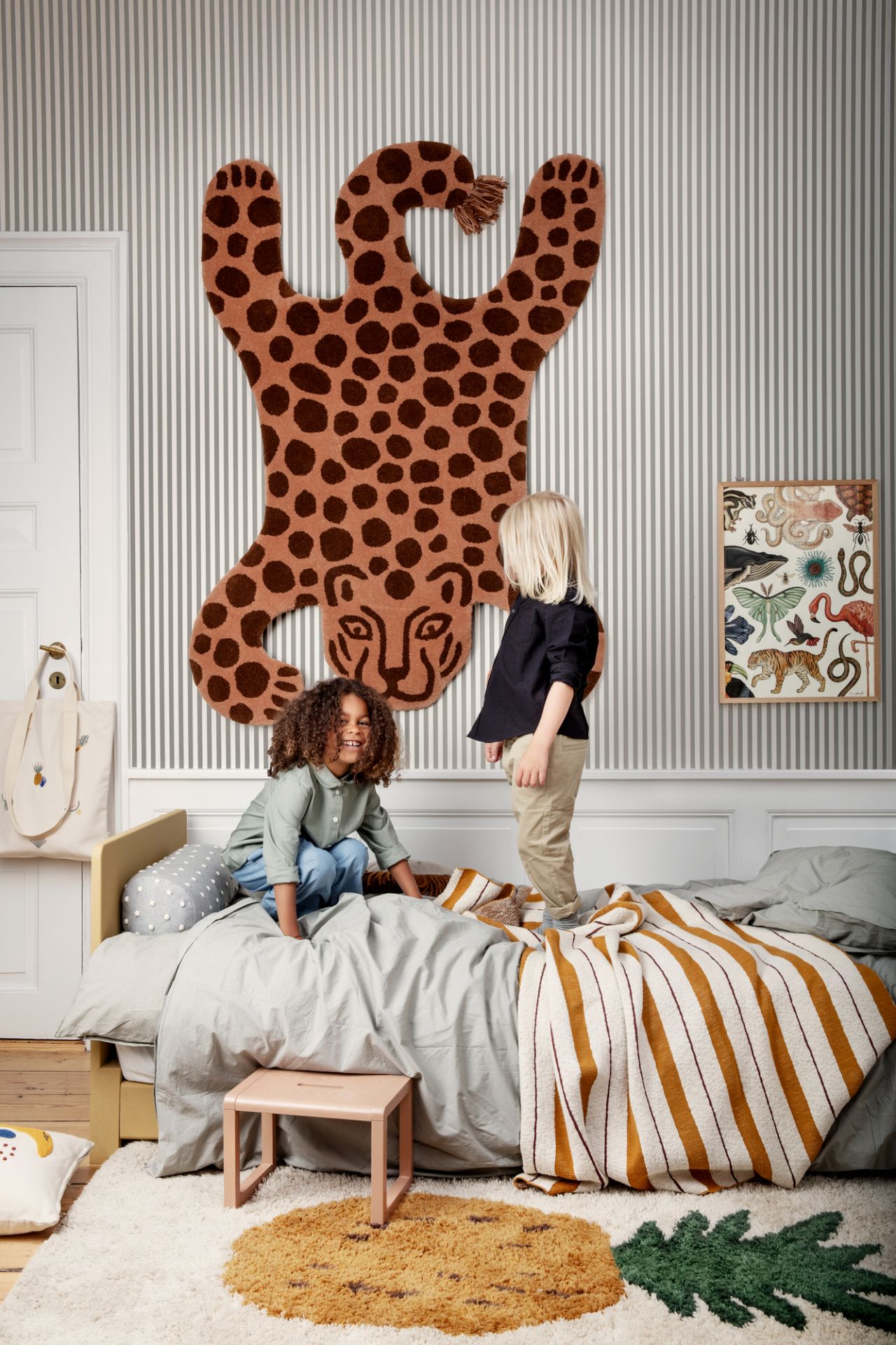 Safari Tufted Rug Leopard Teppich Ferm Living