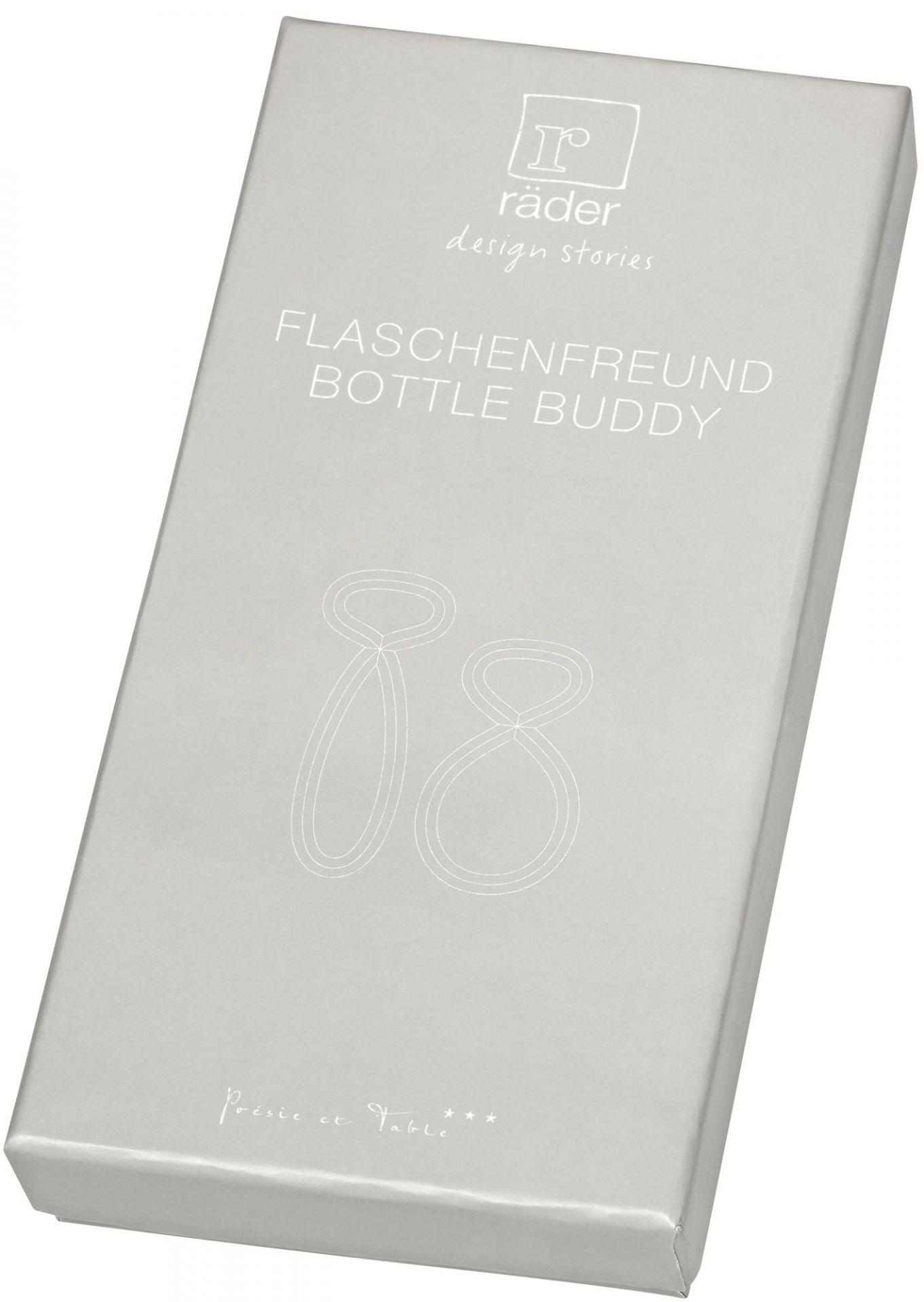 Poesie et Table Flaschenöffner Flaschenfreund silber  Räder