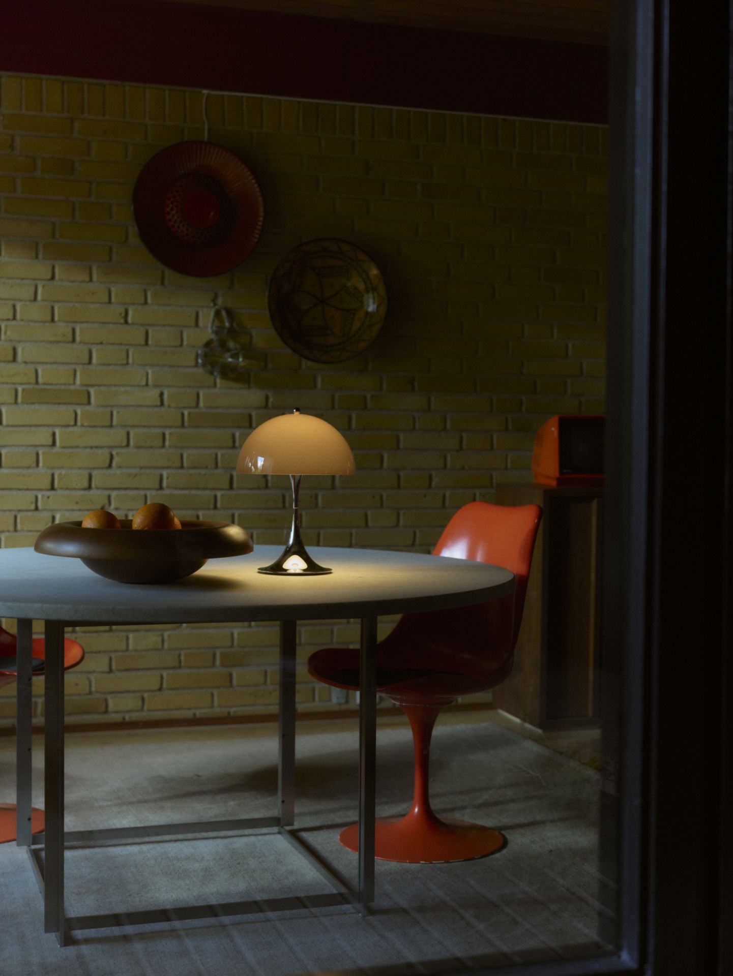 Panthella 250 Portable Chrom Akkuleuchte / Tischleuchte Louis Poulsen