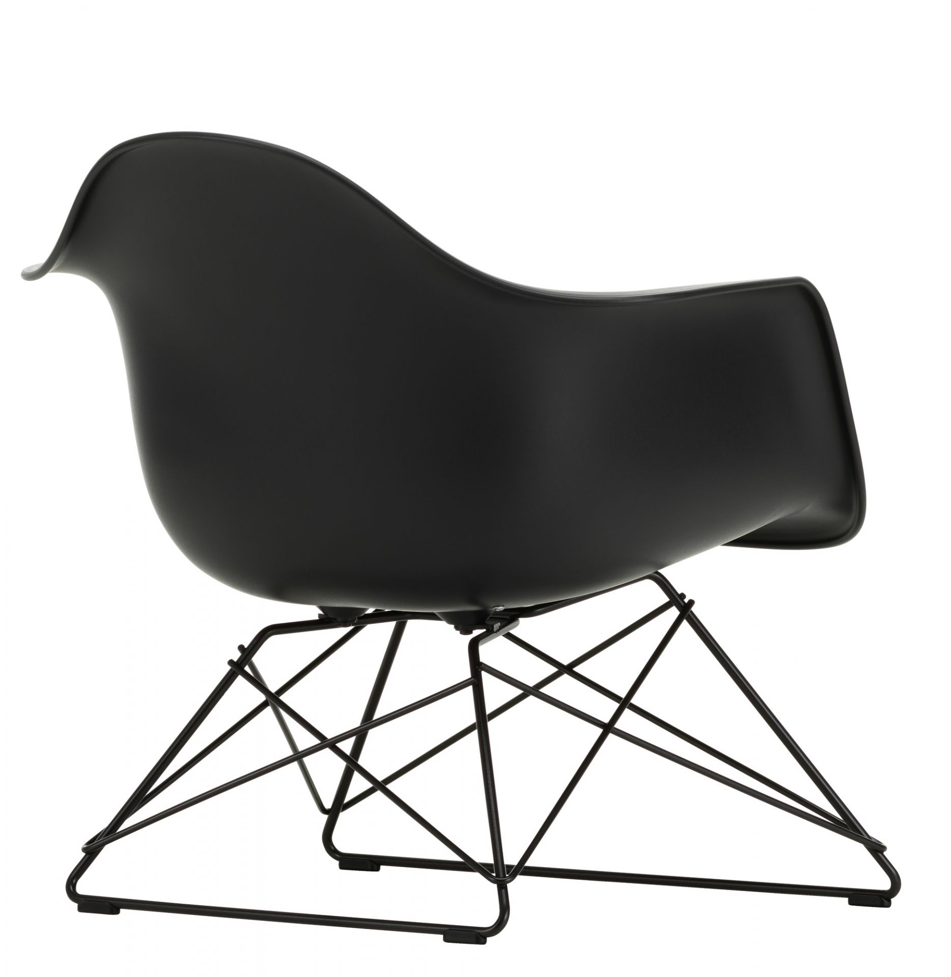 Eames Plastic Arm Rocking Chair RAR Schaukelstuhl Vitra Ahorn gelblich - Chrom - Weiss
