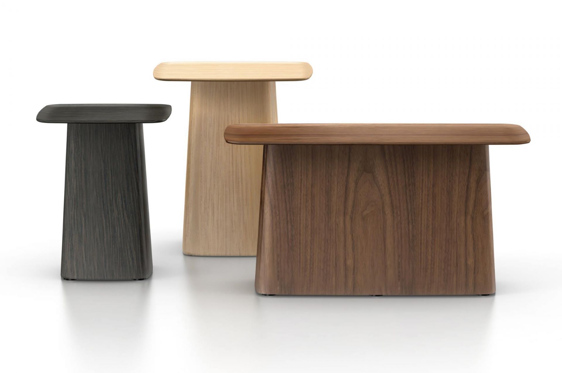 Wooden Side Table Beistelltisch Walnuss groß Vitra