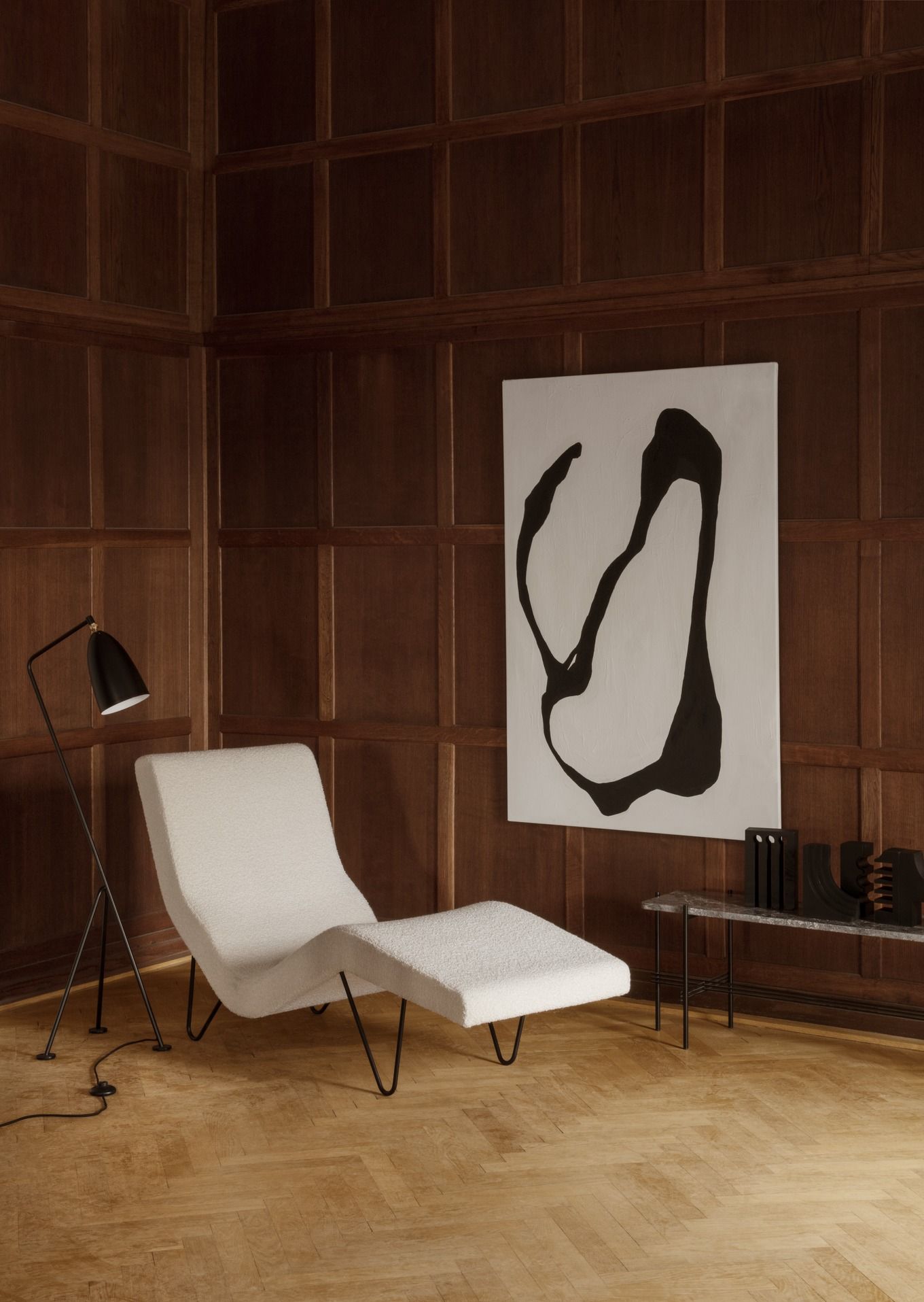 Gräshoppa / Grashoppa Stehleuchte Schwarz Gubi