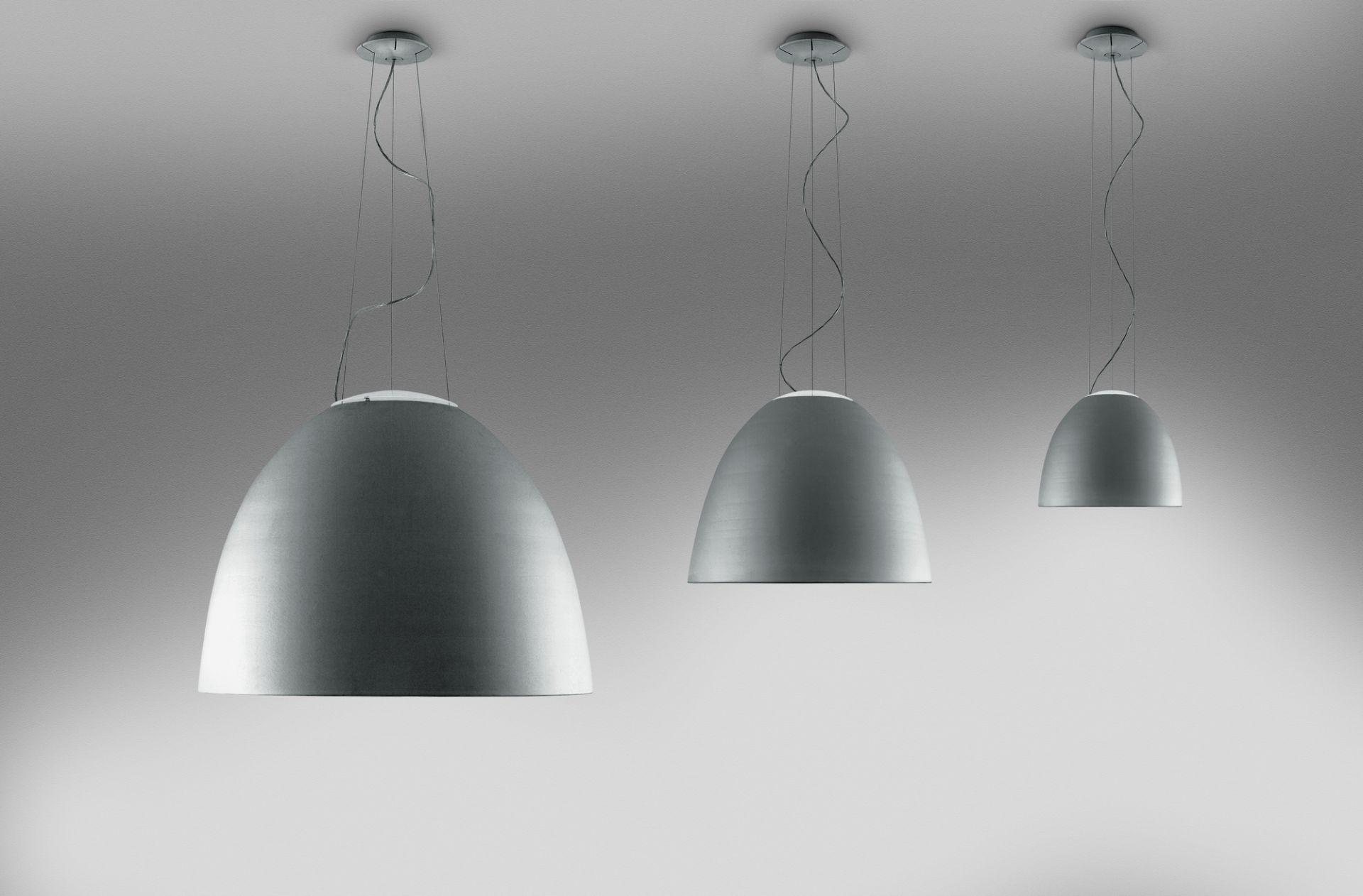 Nur Mini Pendelleuchte Aluminiumgrau Artemide