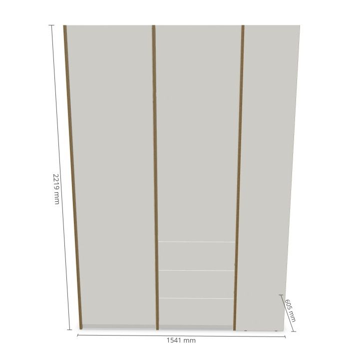 MODULAR PLUS Schrank Kombination mit Anbauregal rechts und 3 Schubkästen Müller Möbelwerkstätten