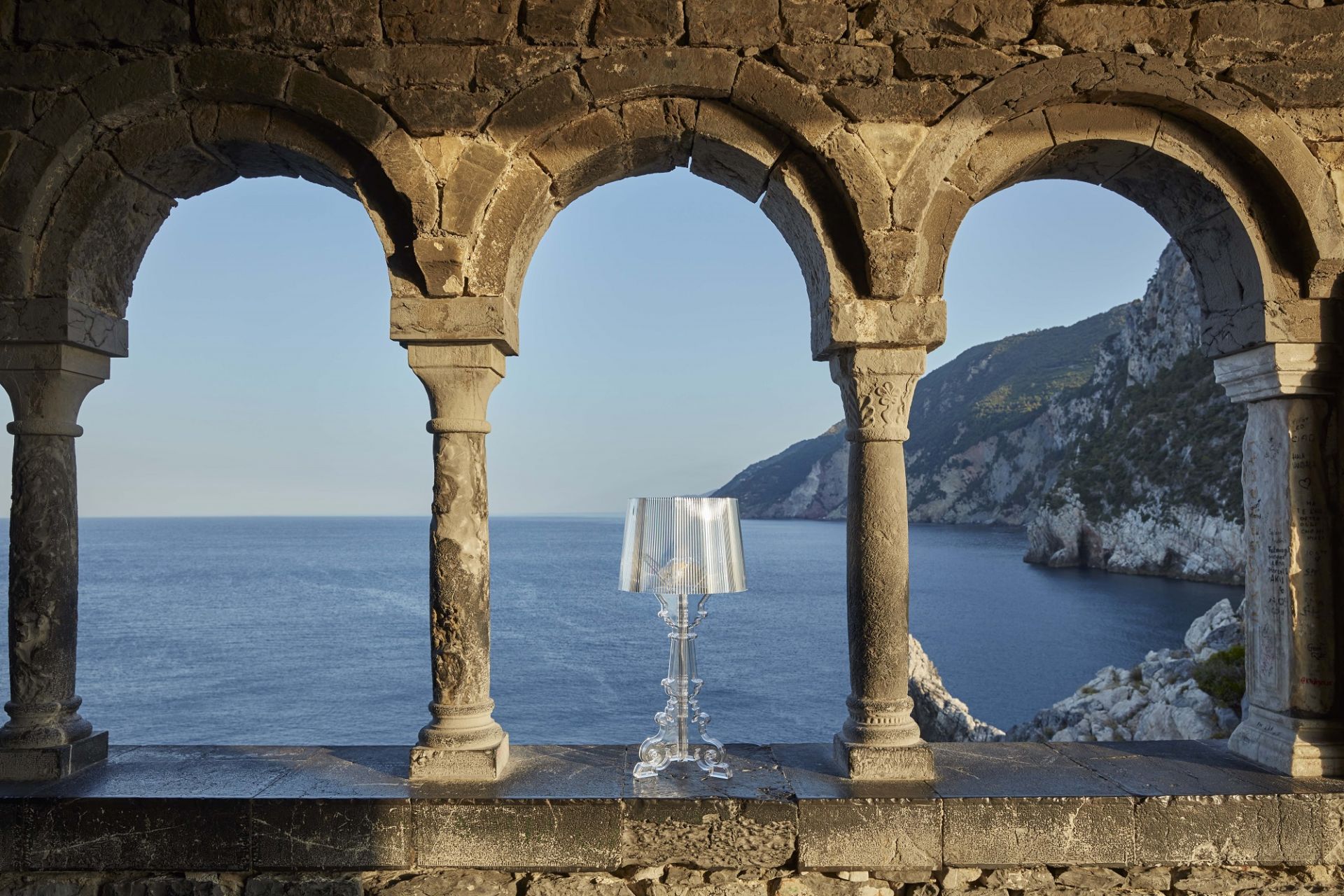 Bourgie Tischleuchte Glasklar Dimmbar Kartell