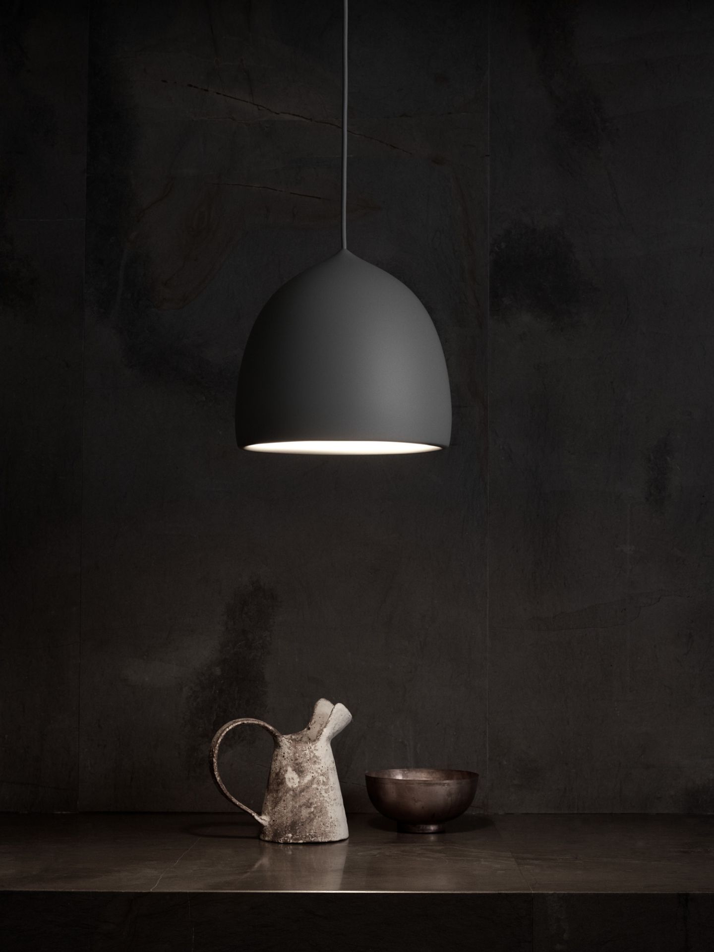 Suspence P1 Pendelleuchte Fritz Hansen Schwarz