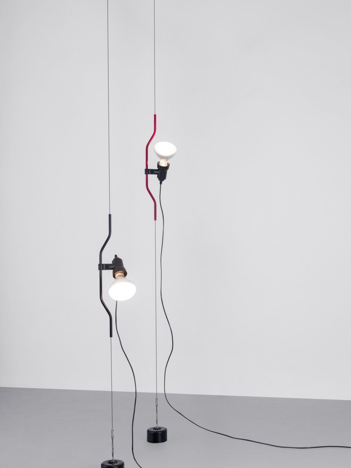 Parentesi Lamp Leuchte mit Schalter Flos Weiß